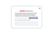 Tablet Screenshot of healthmotivator.info